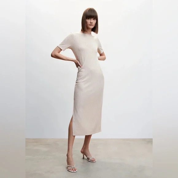 strapless open back dress A.L.C. Jett Merino Turtleneck Midi Dress main image 0